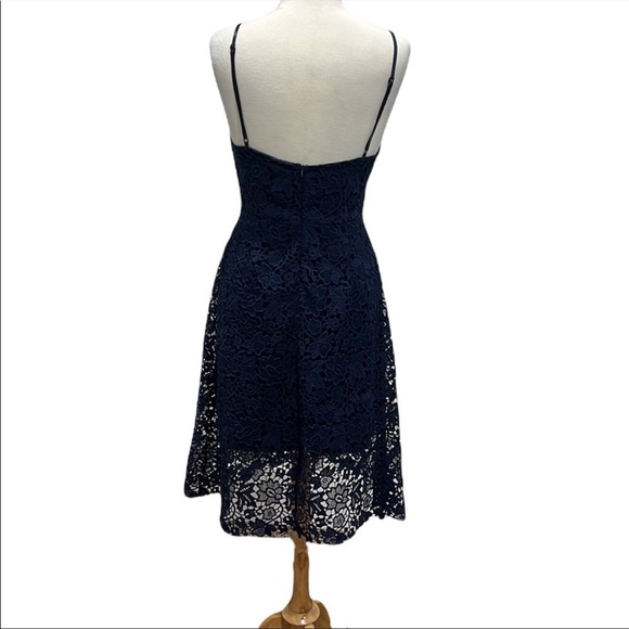 FIND - ASTR the Label Blue Lace Dress Size L - Picture 5 of 8